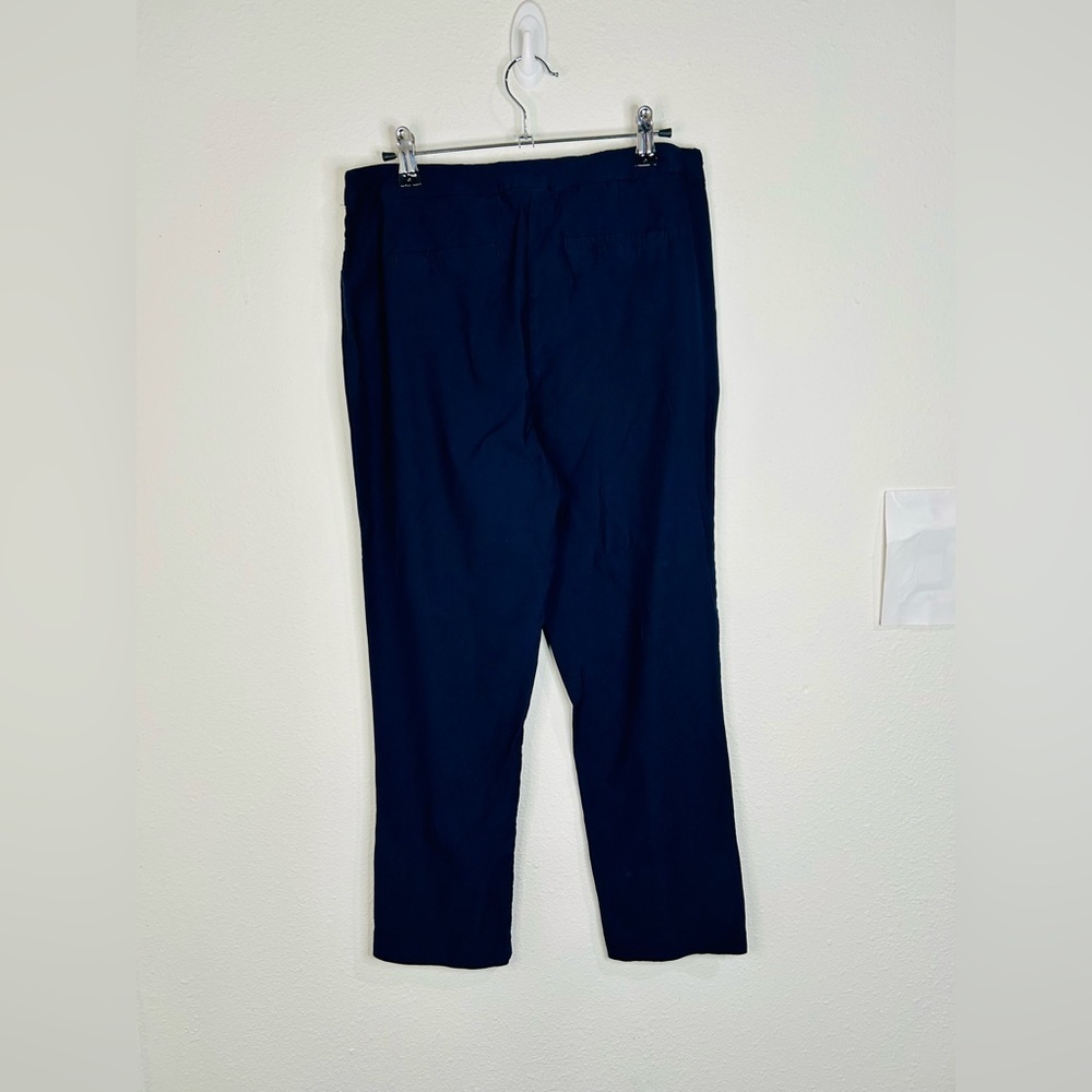 Tribal Women’s Navy Blue Pull-On Pants Size 10 with Side Button Detail - Picture 7 of 10